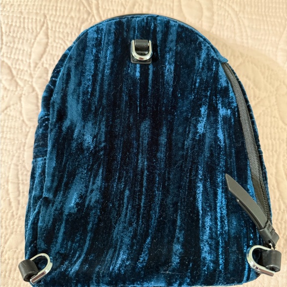 Briar Lane Quilted Crushed Velvet Mini Convertible Backpack - Picture 2 of 5